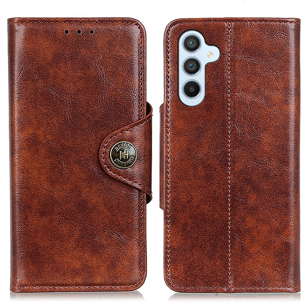 KHAZHEN For Samsung Galaxy S23 FE Wallet Case Phone Supporting Stand Flip PU Leather Shell Cover KHAZHEN For Samsung Galaxy S23 FE Wallet Case Phone Supporting Stand Flip PU Leather Shell Cover